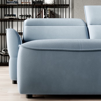 Sedacia súprava MURILLO XL ľavá, svetlomodrá 4