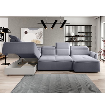 Sedacia súprava MURILLO XL ľavá, sivá 3