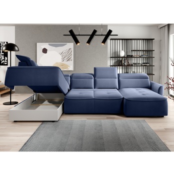 Sedacia súprava MURILLO XL ľavá, tmavomodrá 3