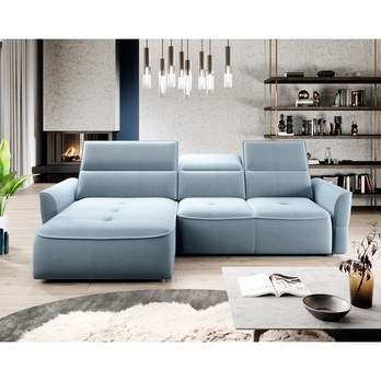 Sedacia súprava MURILLO ľavá, svetlomodrá 1