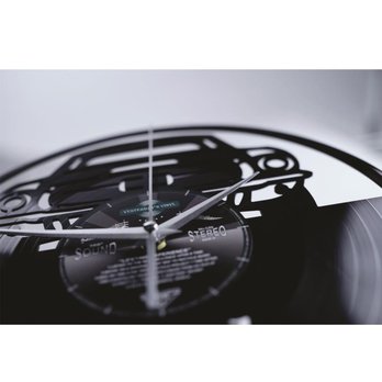 Vinylové nástenné hodiny  MUSCLE CAR čierna, ⌀ 30 cm 2