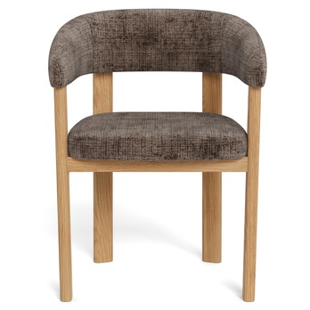 Jedálenská stolička MYLES tlmená hnedá/matný dub 2