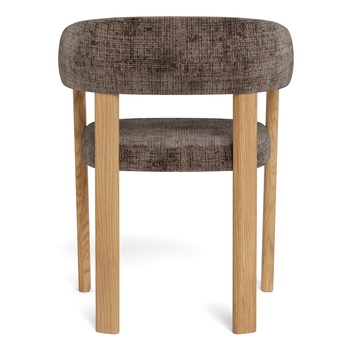 Jedálenská stolička MYLES tlmená hnedá/matný dub 3