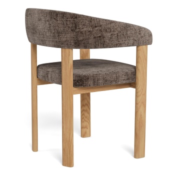 Jedálenská stolička MYLES tlmená hnedá/matný dub 4