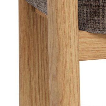 Jedálenská stolička MYLES tlmená hnedá/matný dub 6