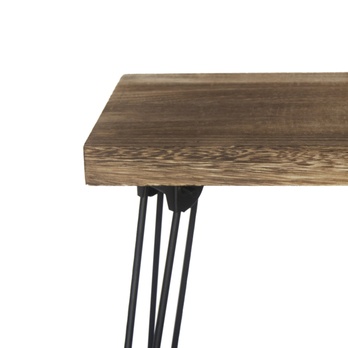 Prístavný stolík NABRO 2 paulovnia/hnedá 2