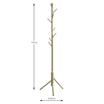 Stojanový vešiak NADJA zelená 3