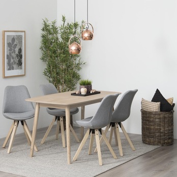 Jedálenský stôl NAGANO 3 bielený dub 9