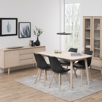 Jedálenský stôl NAGANO 3 bielený dub 10