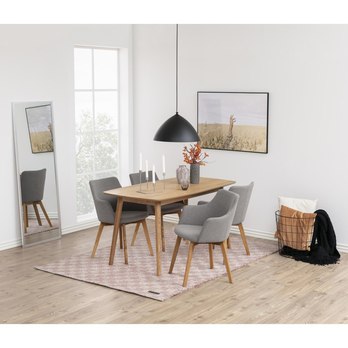 Jedálenský stôl NAGANO 3 dub/prírodná 1