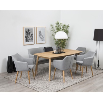 Jedálenský stôl NAGANO 3 dub/prírodná 10