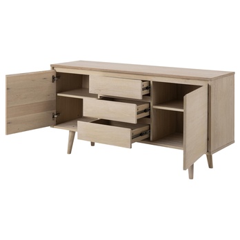 Komoda NAGANO dub bielený 2