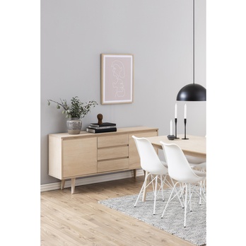 Komoda NAGANO dub bielený 1