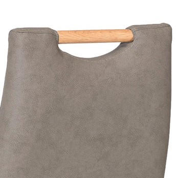 Jedálenská stolička NAILA dub olejovaný/sivá 2