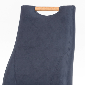 Jedálenská stolička NAILA dub olejovaný/modrá 1