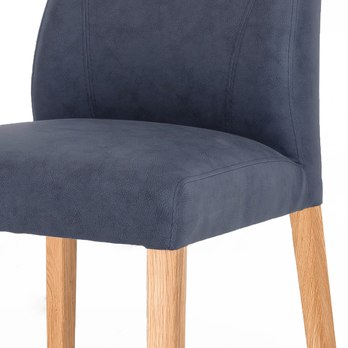 Jedálenská stolička NAILA dub olejovaný/modrá 2
