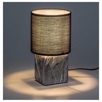 Stolná lampa NALISA čierna/sivá 1