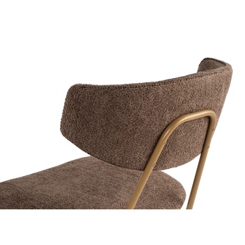 Jedálenská stolička NANCY hnedá/zlatá, sada 2 ks 3