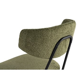 Jedálenská stolička NANCY zelená/čierna, sada 2 ks 3