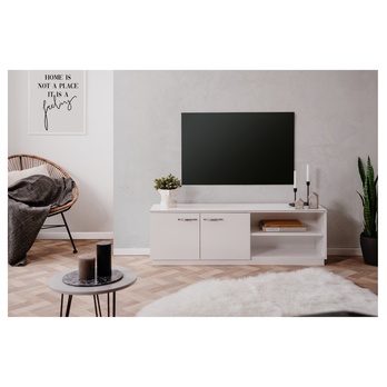 TV stolík NAOMO biela/vysoký lesk 1