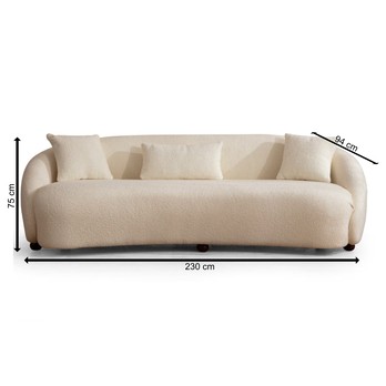 Pohovka NAPOLI krémová 6