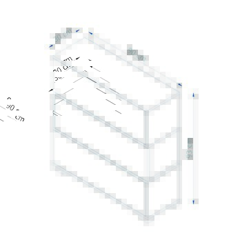 Skrinka na topánky NAPOLYON biela/orech 6