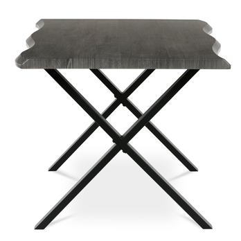 Jedálenský stôl NARAGO sivý dub/čierna, šírka 160 cm 3