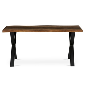 Jedálenský stôl NARAGO staré drevo/čierna, šírka 160 cm 2
