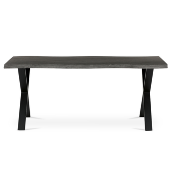 Jedálenský stôl NARAGO sivý dub/čierna, šírka 180 cm 2