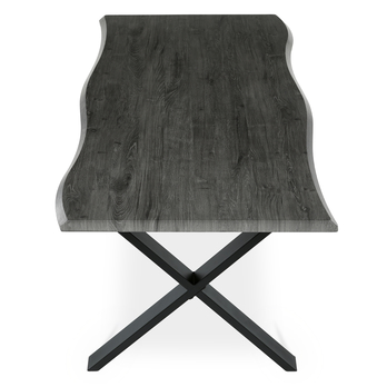 Jedálenský stôl NARAGO sivý dub/čierna, šírka 180 cm 4