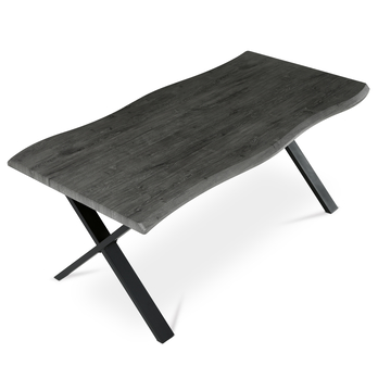 Jedálenský stôl NARAGO sivý dub/čierna, šírka 180 cm 5