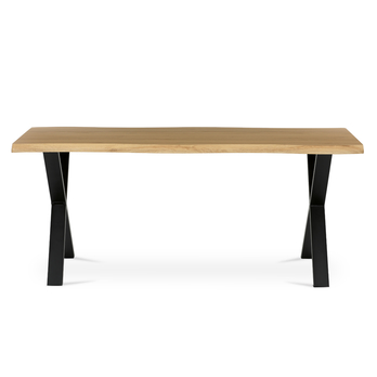 Jedálenský stôl NARAGO divoký dub/čierna, šírka 180 cm 2