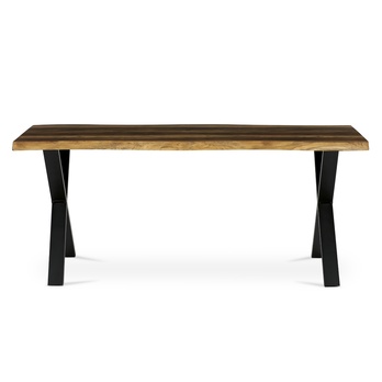 Jedálenský stôl NARAGO staré drevo/čierna, šírka 180 cm 2