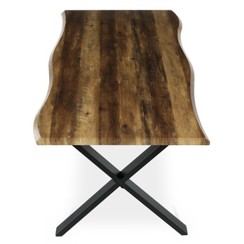 Jedálenský stôl NARAGO staré drevo/čierna, šírka 180 cm 4