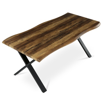 Jedálenský stôl NARAGO staré drevo/čierna, šírka 180 cm 5