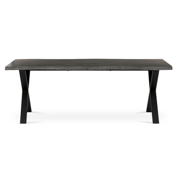 Jedálenský stôl NARAGO sivý dub/čierna, šírka 210 cm 2