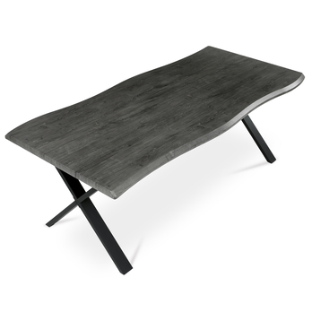 Jedálenský stôl NARAGO sivý dub/čierna, šírka 210 cm 5