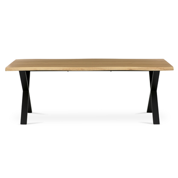 Jedálenský stôl NARAGO divoký dub/čierna, šírka 210 cm 2