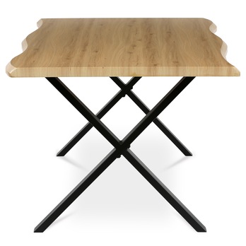 Jedálenský stôl NARAGO divoký dub/čierna, šírka 210 cm 3