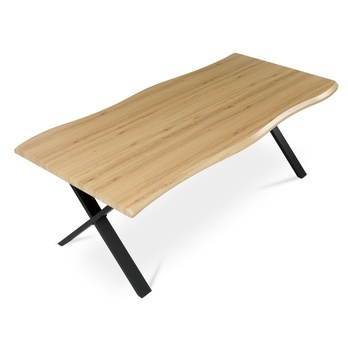 Jedálenský stôl NARAGO divoký dub/čierna, šírka 210 cm 5