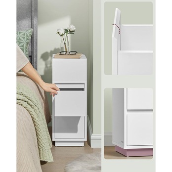 Nočný stolík NAROW biela 3