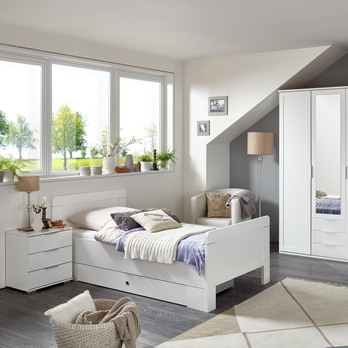 Posteľ NATHAN I biela, 100x200 cm 1