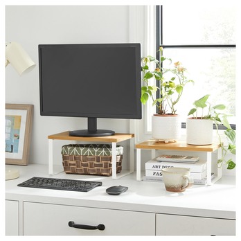 Stohovateľný organizér NATUR biela/prírodná 5