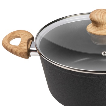 Hrniec NATUR čierna/prírodná, objem 3,9 l 1
