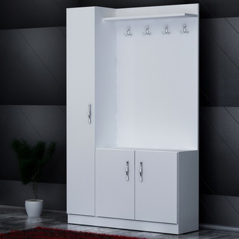 Predsieňová zostava NATUREL biela 1