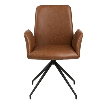 Jedálenská stolička NAYA PU hnedá/čierna 2