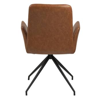 Jedálenská stolička NAYA PU hnedá/čierna 5