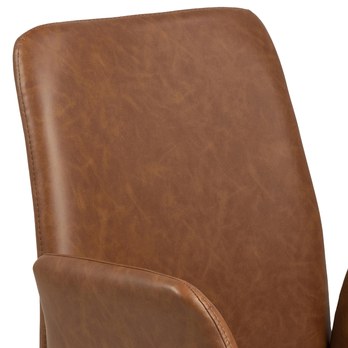 Jedálenská stolička NAYA PU hnedá/čierna 6