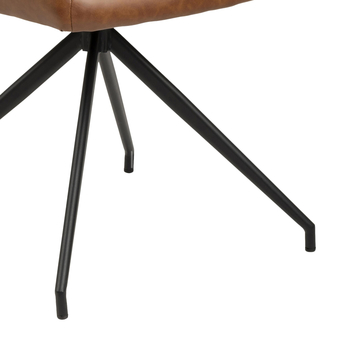 Jedálenská stolička NAYA PU hnedá/čierna 8