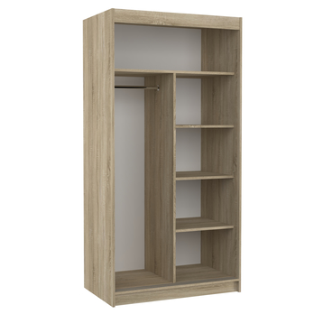 Šatníková skriňa NEFELE dub sonoma/biela 2